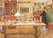 Carl Larsson Just a Sip oil on canvas